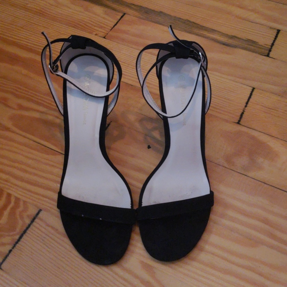 Strappy Black Heels